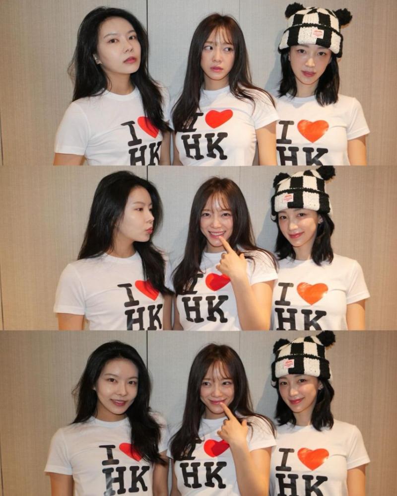 김세정 아이오아이 인별 홍콩 with 김나영 신보라