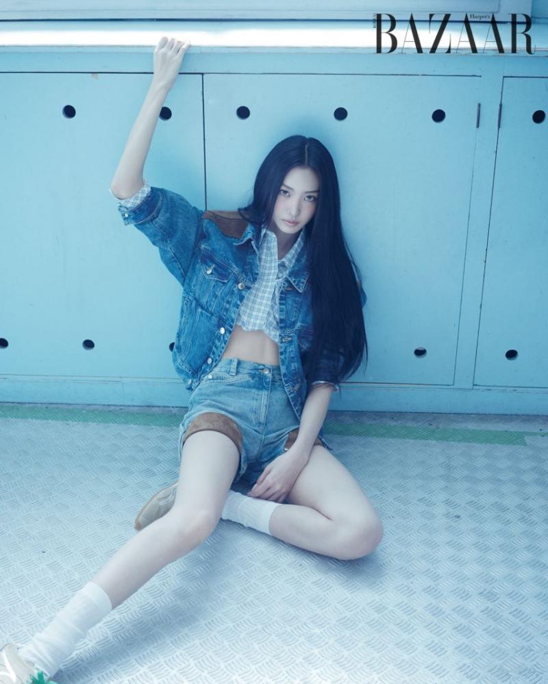 미야오 가원, 산드로(SANDRO) 하퍼스 바자 4월호 화보.JPG