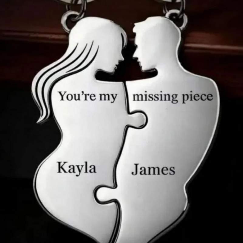 적절한 커플 열쇠고리