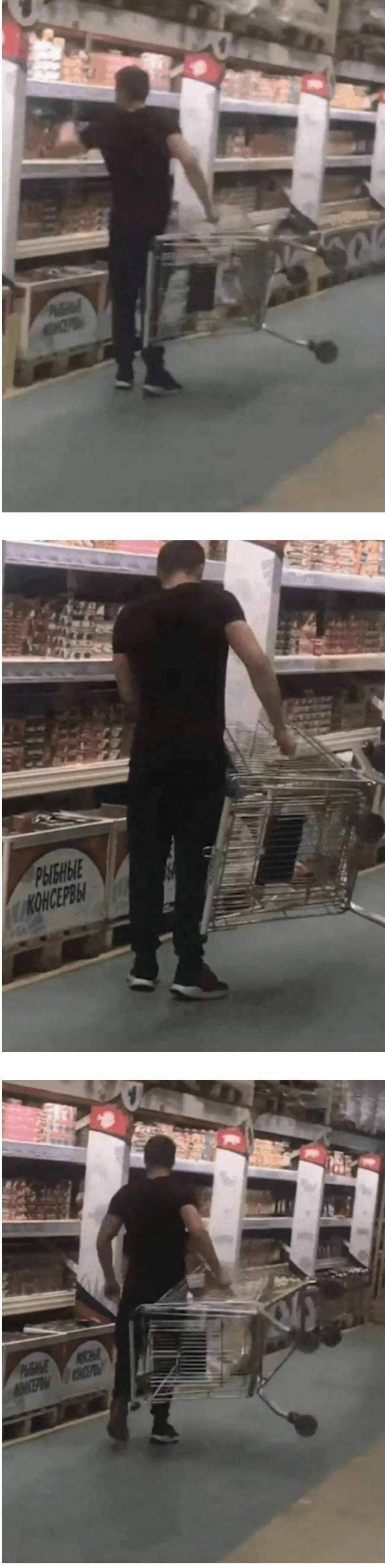 진성 헬창들이 쇼핑몰 카트 끄는 방법