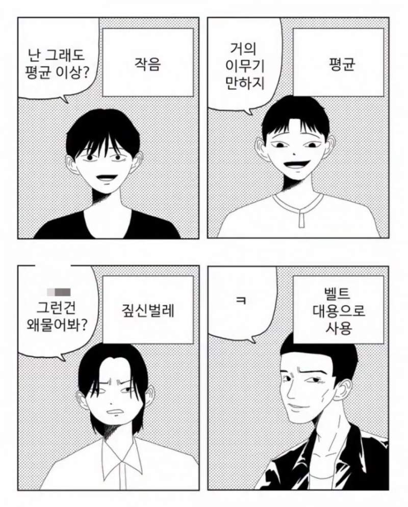 남자 크기별 반응