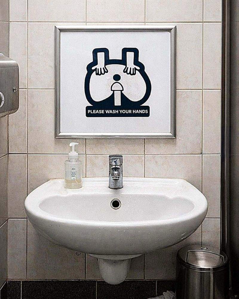 손 씻고 하세요