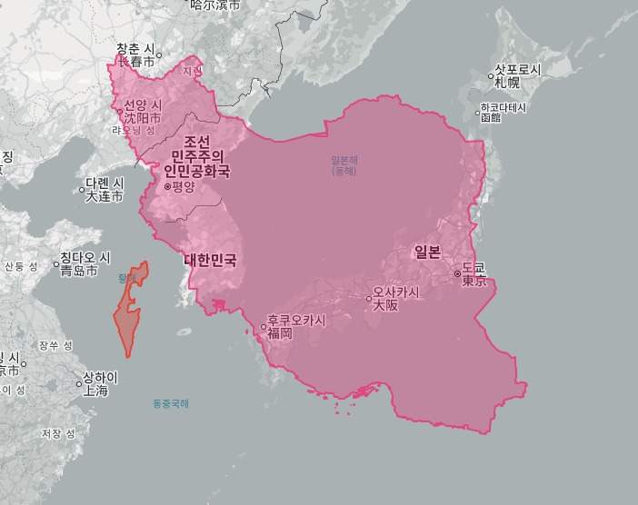 이란 땅덩어리 크기 체감