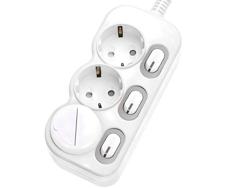 에코파워탭 LED 스위치 개별 절전형 멀티탭 3구 EPM 203N