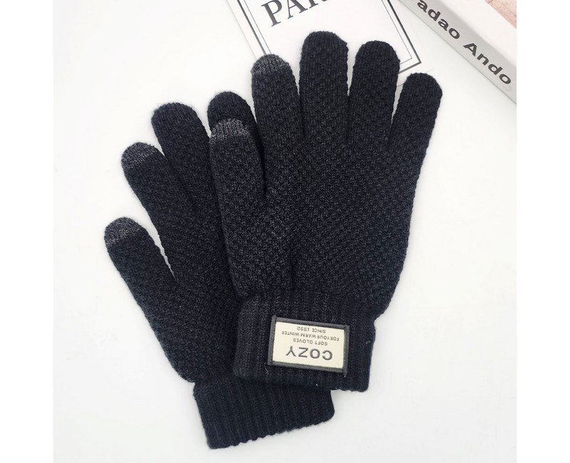 해피제이 터치 와플 장갑 양손착용 세트