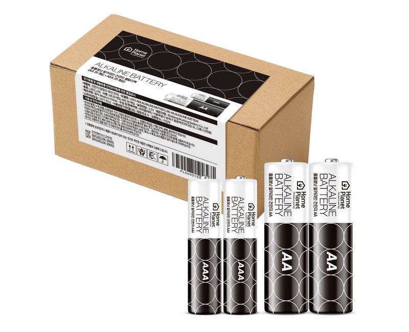 홈플래닛 알카라인 건전지 패밀리팩 AA + AAA