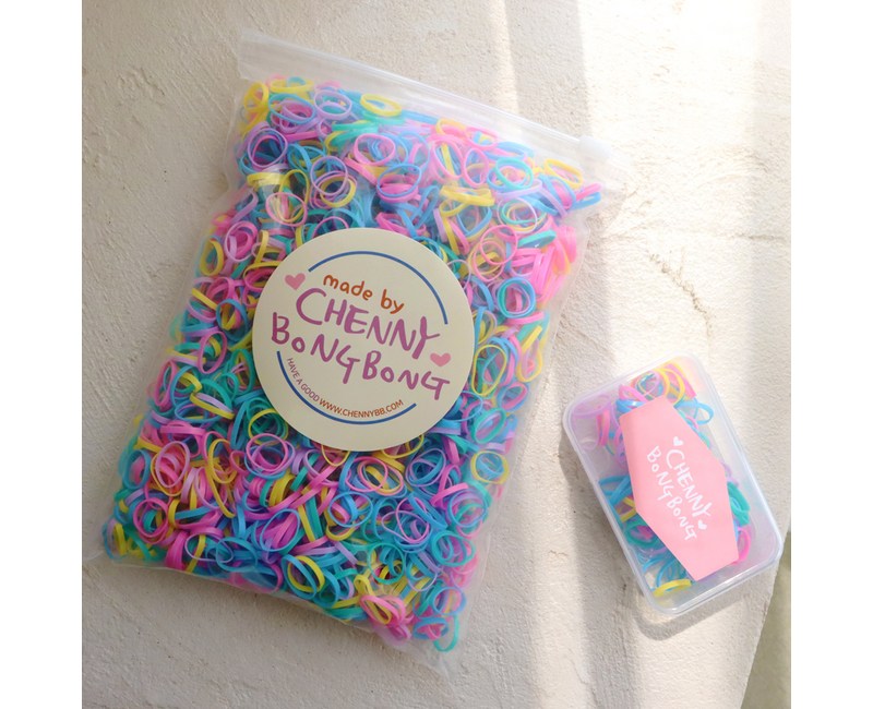 채니봉봉 여아용 대용량 고무줄 100g + 휴대용 케이스