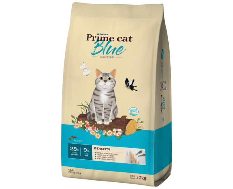뉴트리나 프라임캣 블루 20kg 고양이사료 대용량 대포장 길냥이밥 길고양이 전연령