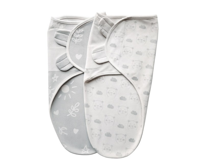 리틀그립 스와들 기적의 속싸개 그레이화이트 2종 세트