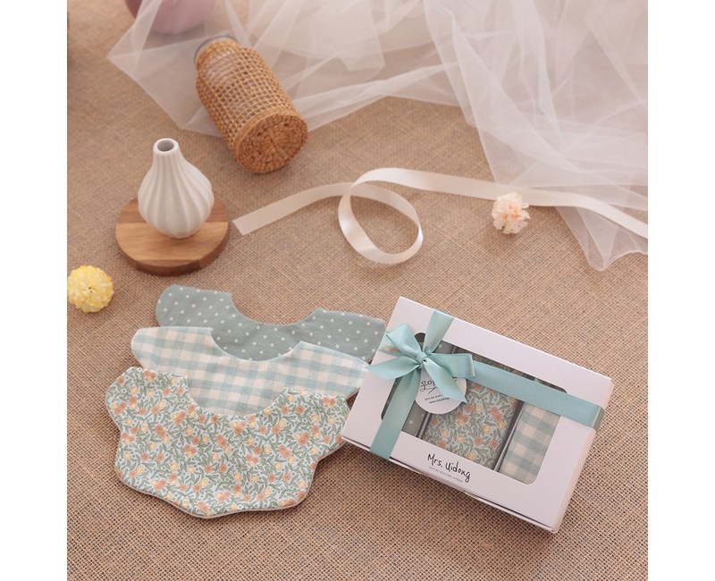 우이동금손 턱받이 베이비 민트 세트