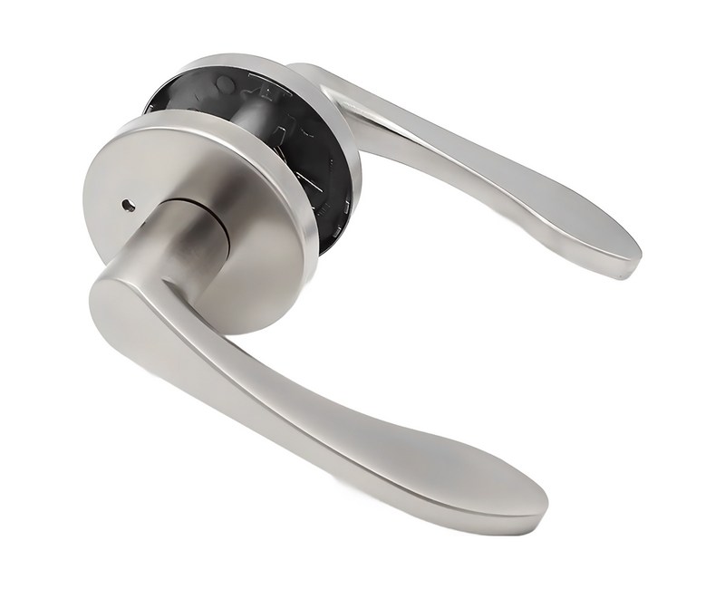 K1 DOMO 버튼형 방문손잡이 심플 그레이 국내산