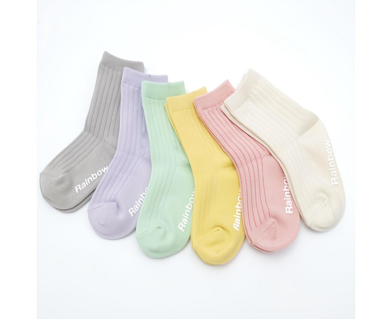 지앤 아동용 g아르시 골지 양말 6족 세트