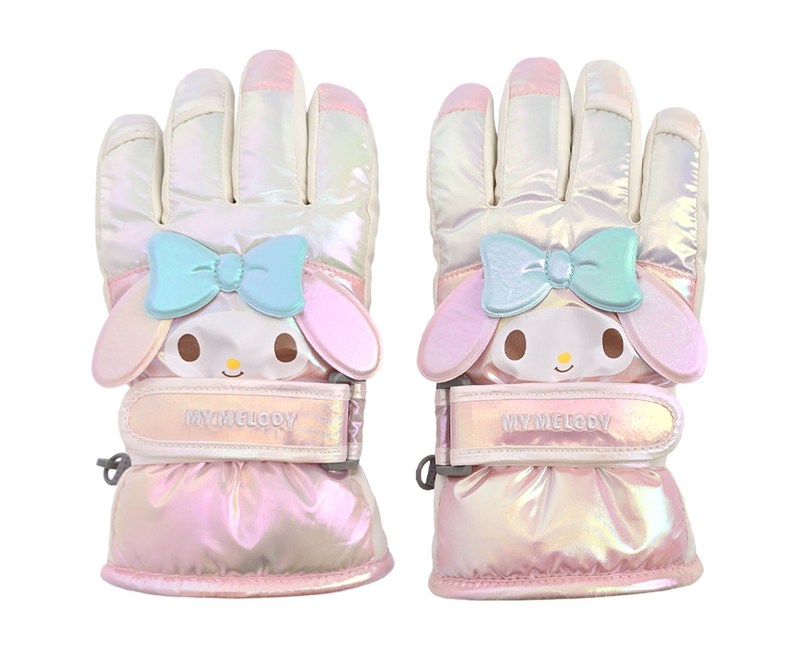산리오 아동용 마이멜로디 샤인 빅페이스 입체 방한 장갑 OGHKG50270