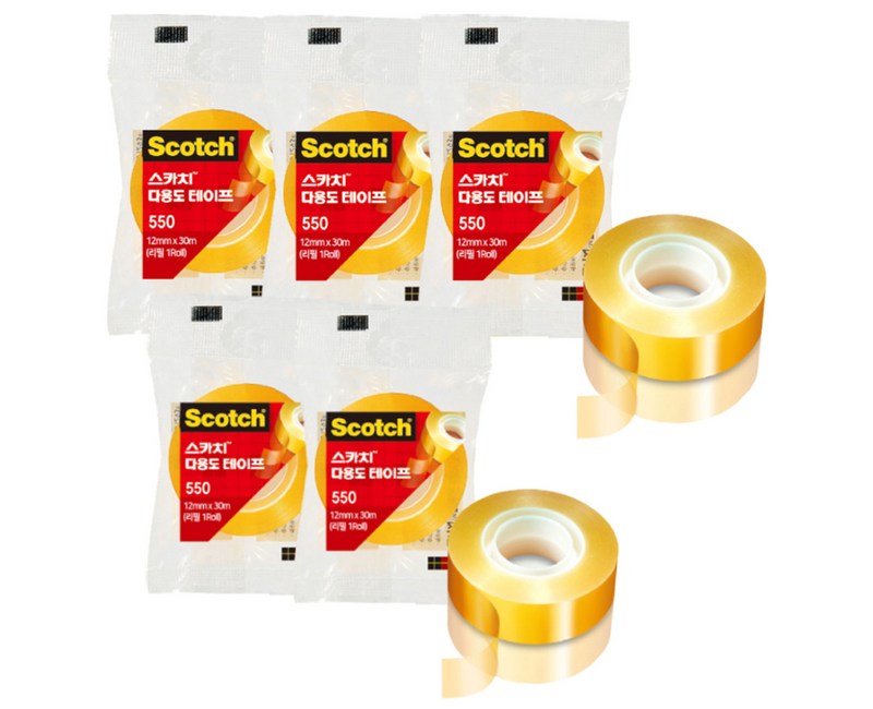 스카치 다용도 테이프 리필 550 12mm x 30m