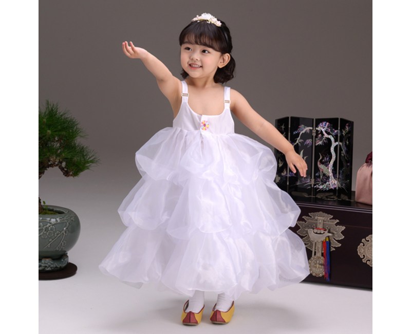 더예한복 여아용 세나 3단 아동 한복 속치마