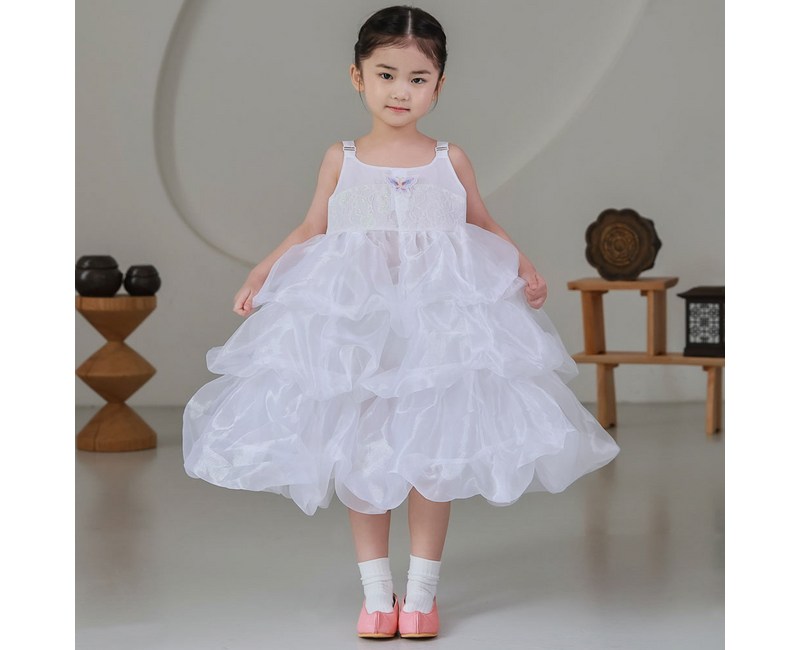 하랑한복 여아용 해피랑 한복 3단 속치마