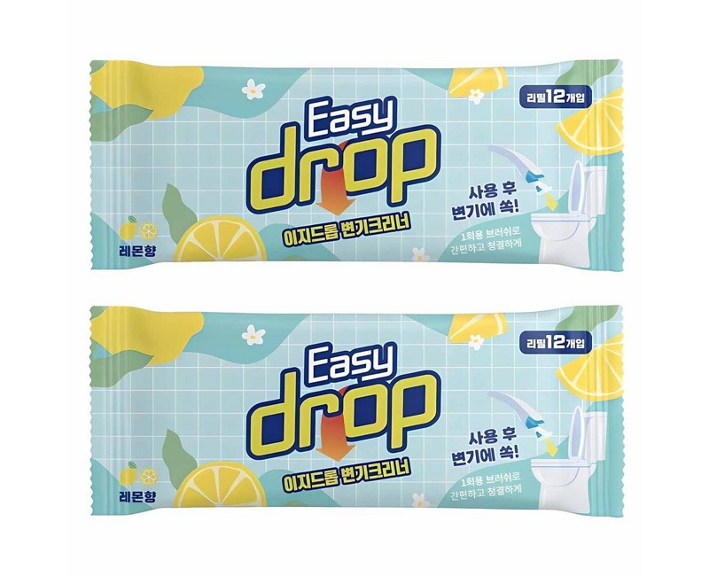 이지드롭 일회용 변기크리너 뉴 레몬향
