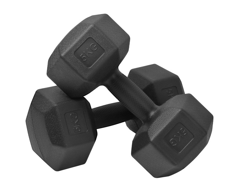 코멧 스포츠 육각 덤벨 아령 블랙