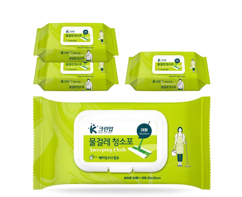 케이크린업 물걸레 청소포 30매
