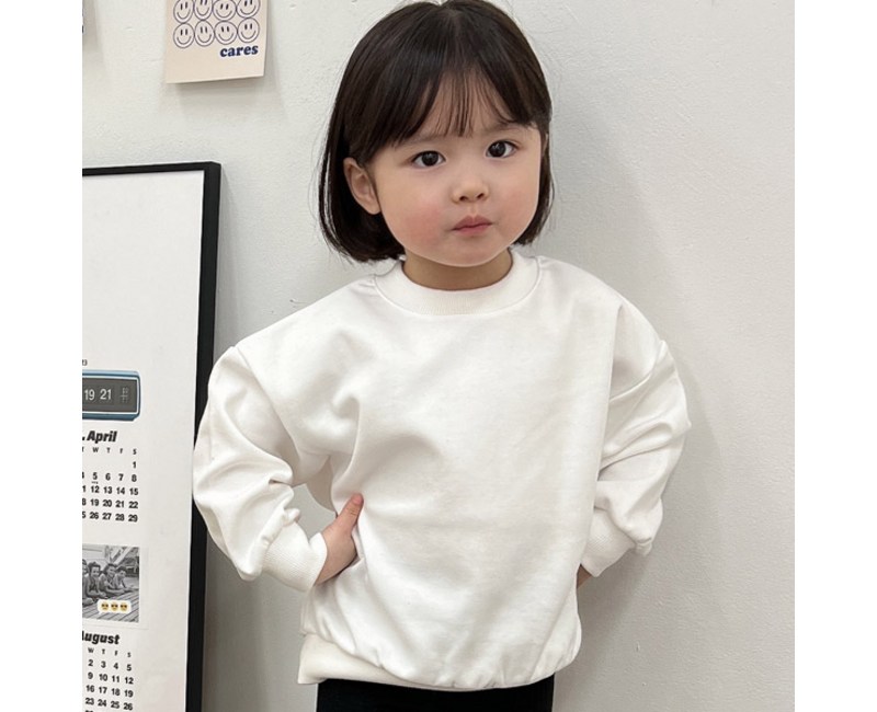 아이스토리키즈 퐁퐁 무지맨투맨 유아동티셔츠