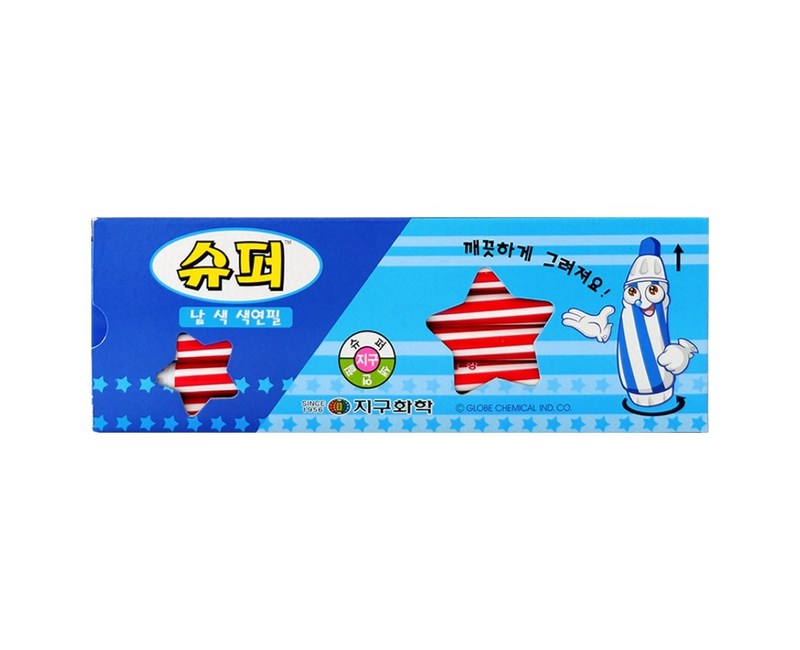 지구화학 슈퍼 색연필 낱색 빨강 12p