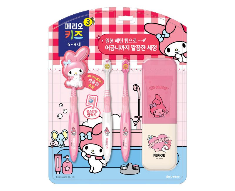 페리오 키즈 마이멜로디 6세 이상 양치세트