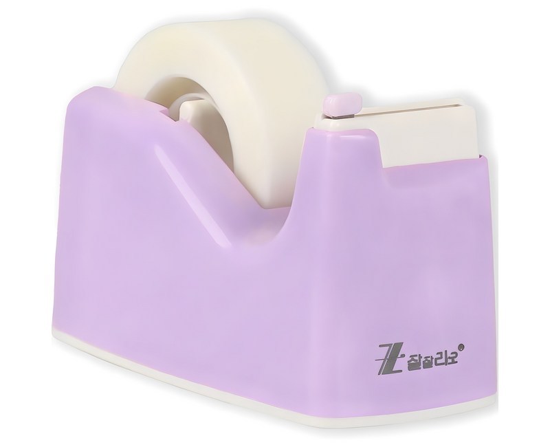 잘잘리오 어린이 테이프 디스펜서 자동 안전 커터기 레인보우 미니