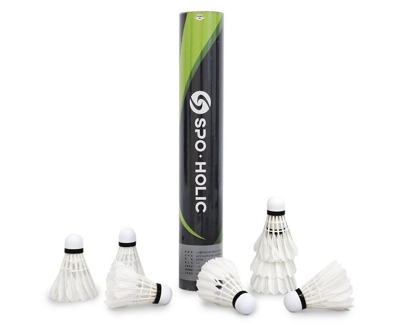 스포홀릭 배드민턴 셔틀콕 공 깃털