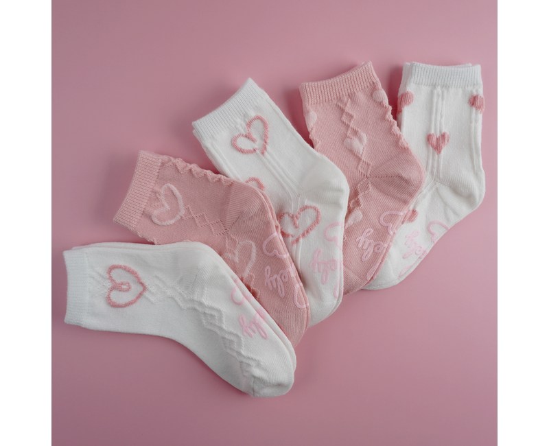 비바세븐 여아용 폴링 미끄럼방지 양말 5종 세트