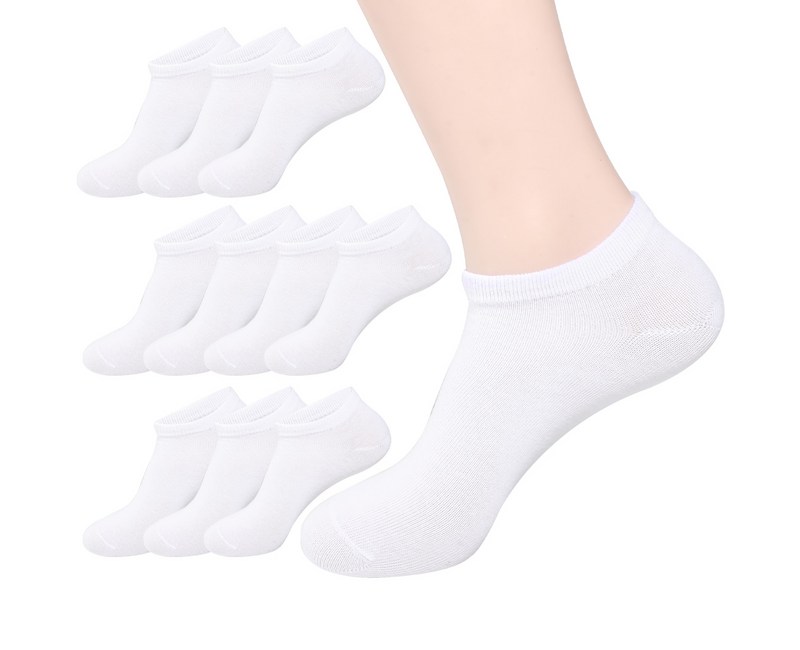 두발로 여성용 프리미엄 스니커즈 발목 양말 10켤레