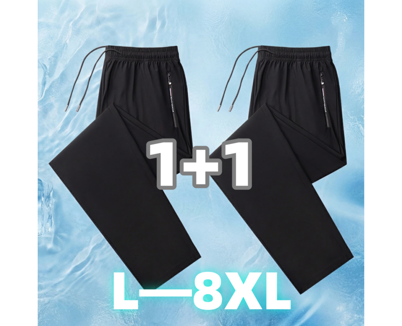 1+1 여름바지 남성 냉감바지 남자 슬랙스  남자 냉장고바지 남자 빅사이즈 바지