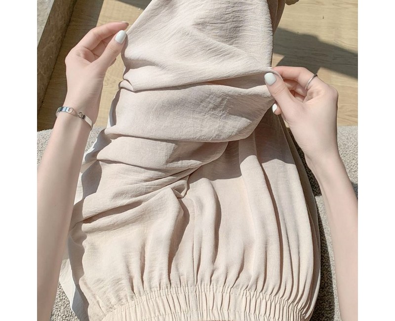 바바 체형커버!! 살랑살랑 여성 와이드 밴딩 팬츠 냉감소재