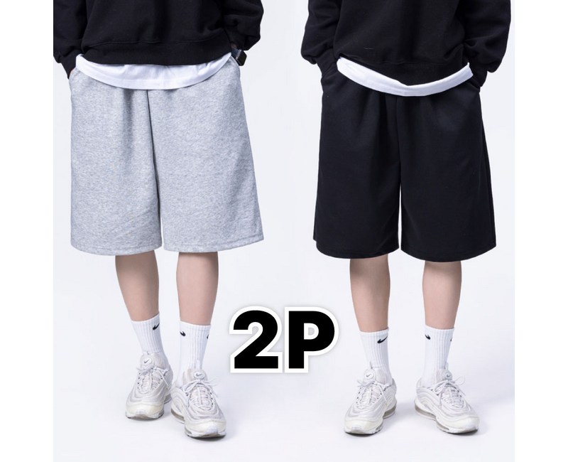 1+1 버닝몬스터 와이드 6부 버뮤다팬츠 반바지