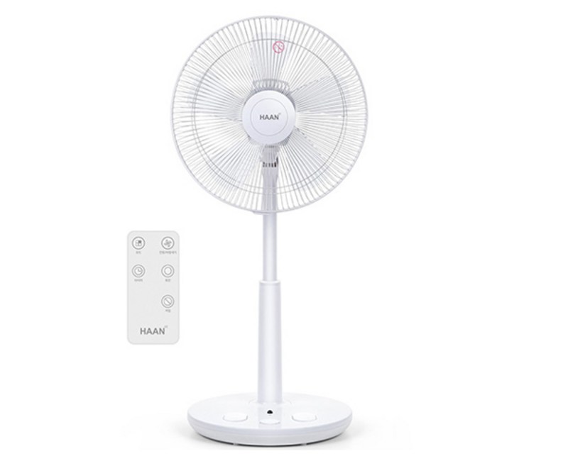 한경희생활과학 초미세풍 발터치 리모컨 선풍기