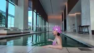 걸스데이 혜리  나홀로 수영장 이용 중