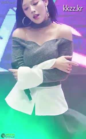 숙이는 파인 골지 오프숄더 라잇썸 초원