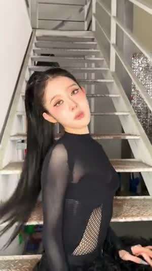 스테이씨 시은 시스루 망사 블랙 누브라.mp4