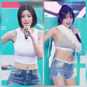 같은날 권은비 vs 지원 의상은 다르지만 묵직함은 동일