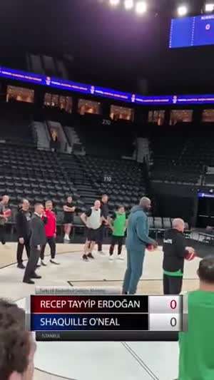 접대농구 하는 샤킬 오닐