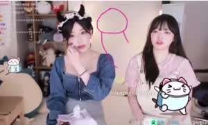 도네에 당황하다가 웃는 여bj들