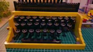 레고 블럭으로 작동하는 타자기