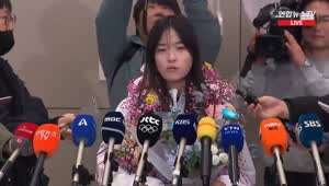 소리] 최가온 공항인터뷰  - 먹고 싶었던 게, 가장 생각났던 게 뭔지?.mp4