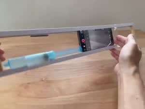 주사기를 이용한 스마트폰 촬영 슬라이더