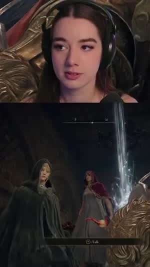 엘든링의 디테일에 당황한 여성 스트리머.mp4