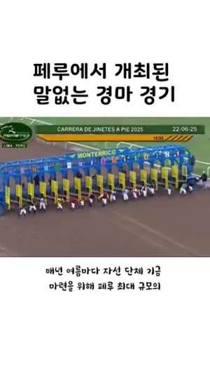 페루에서 개최된 말없는 경마 경기