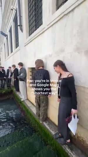 구글맵이 알려준 최단 경로 In 베네치아.mp4