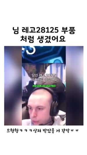 "님 레고 28125 부품처럼 생겼어요"