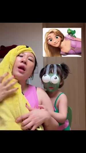 딸래미랑 심심해서 한 번 해봤어 라푼젤