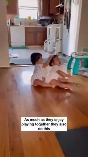 자매가 머리채 잡고 자꾸 싸워서 해결한 엄마.mp4