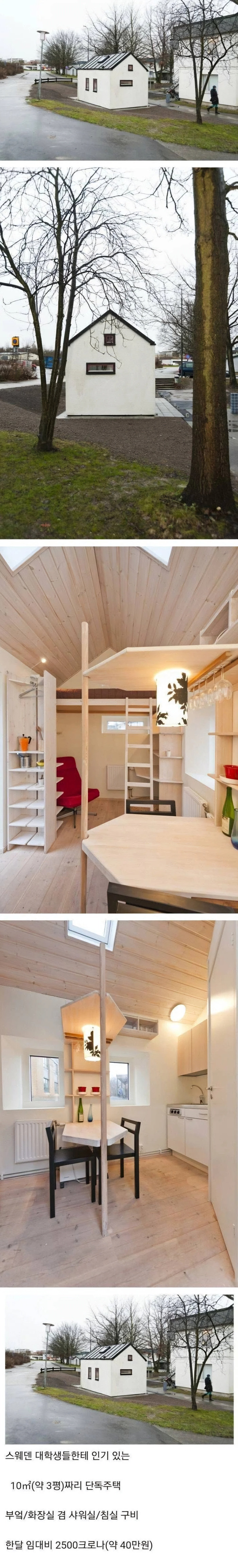스웨덴 월세40만원, 3평짜리 집